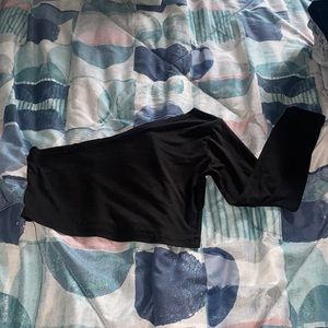 Black crop top, one sleeve only